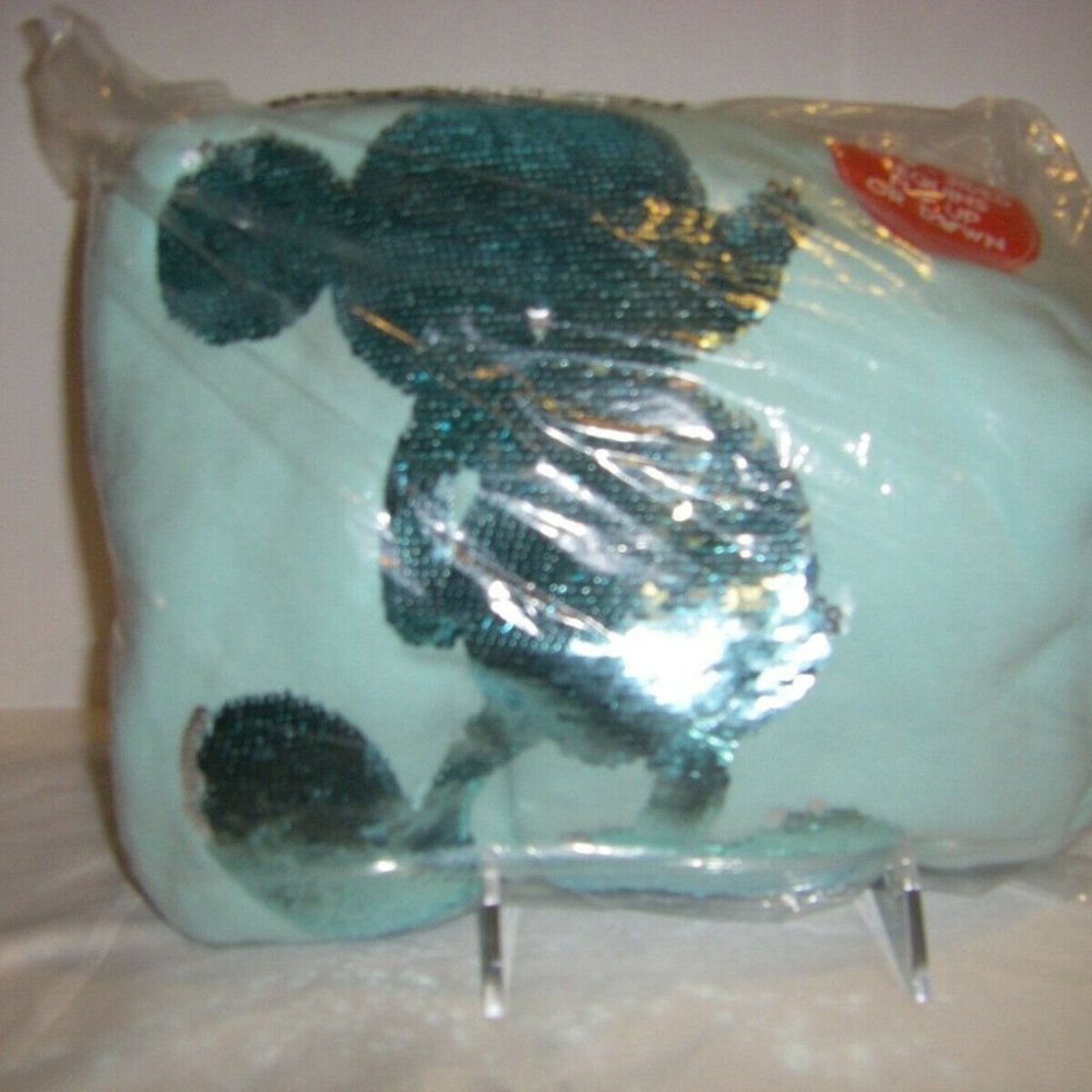 Mickey Mouse Arendelle Aqua "Disneyland" Sequin Sweatshirt 2X - Picture 2 of 8